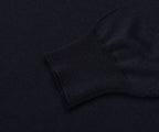 Filippo Navy Merino Wool Polo