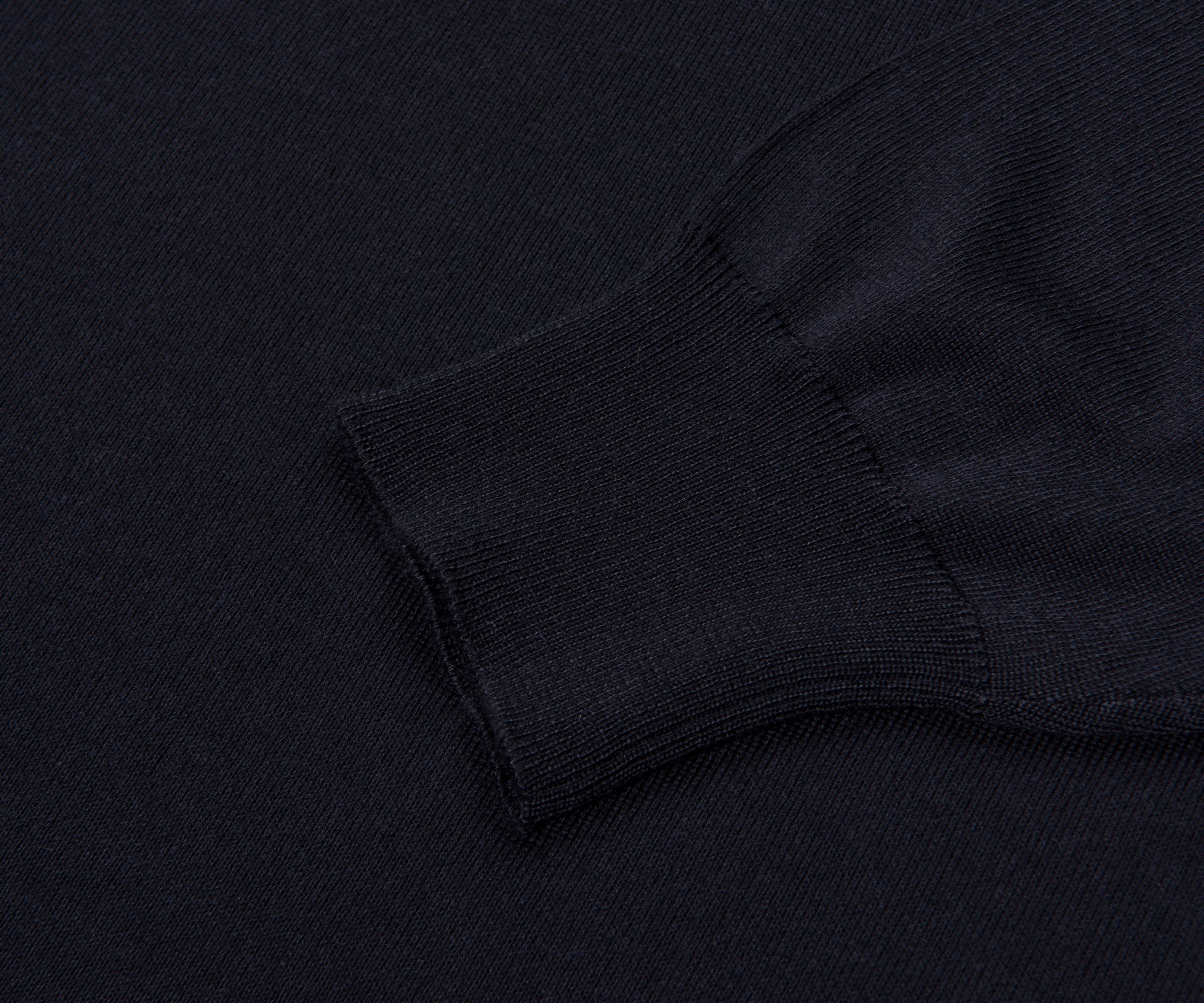 Filippo Navy Merino Wool Polo
