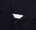 Filippo Navy Merino Wool Polo