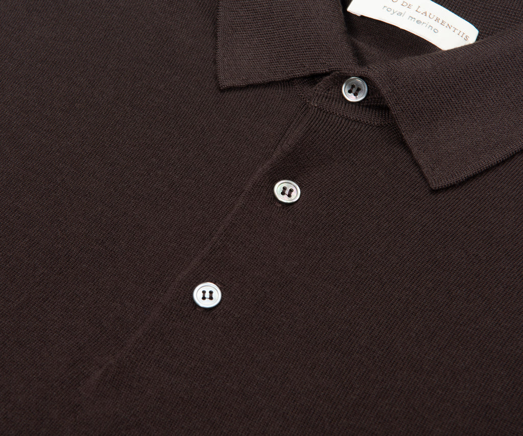Filippo Latte Merino Wool Polo