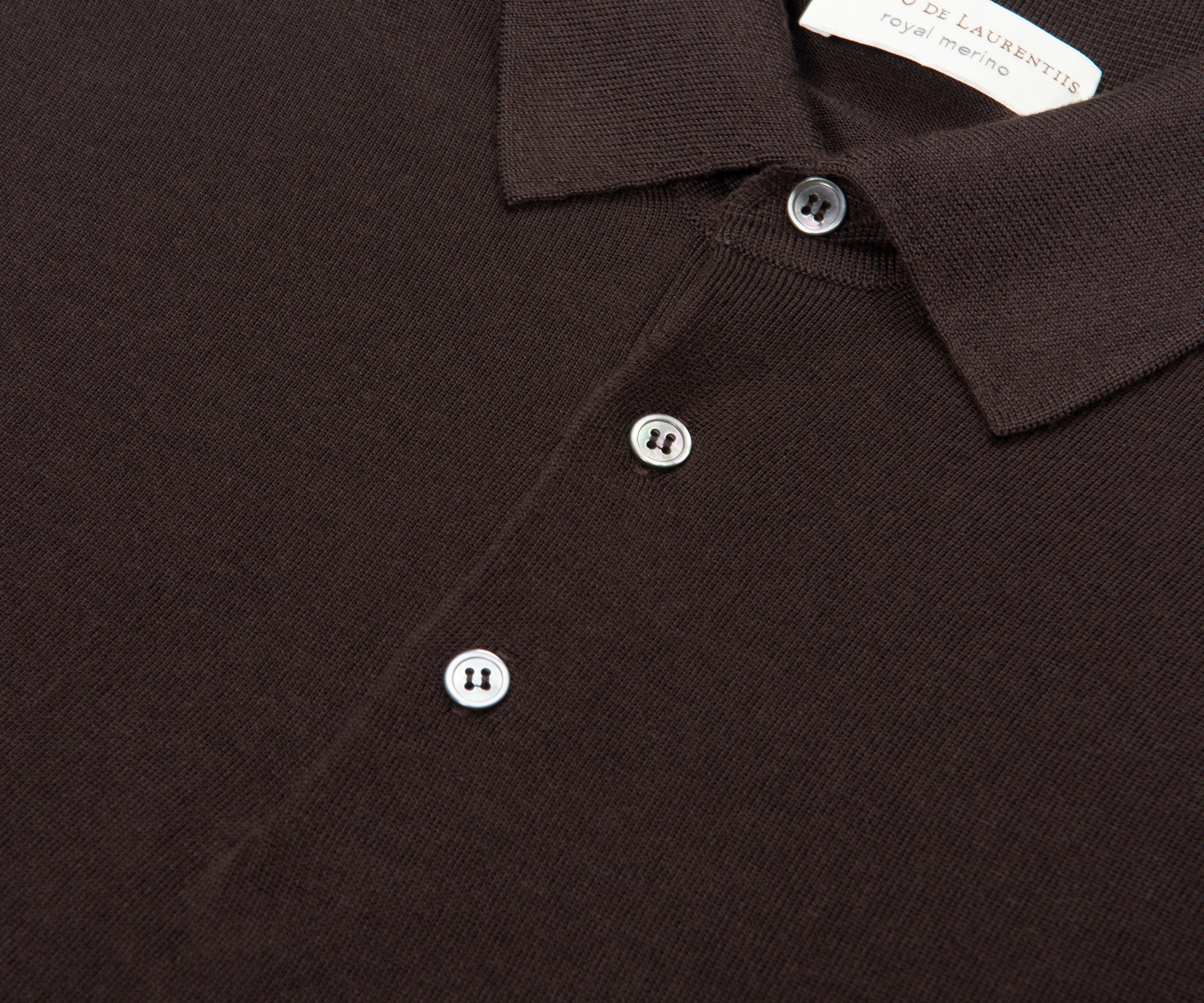 Filippo Latte Merino Wool Polo