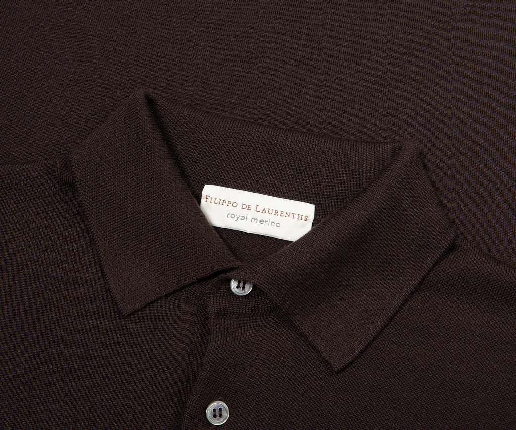 Filippo Latte Merino Wool Polo