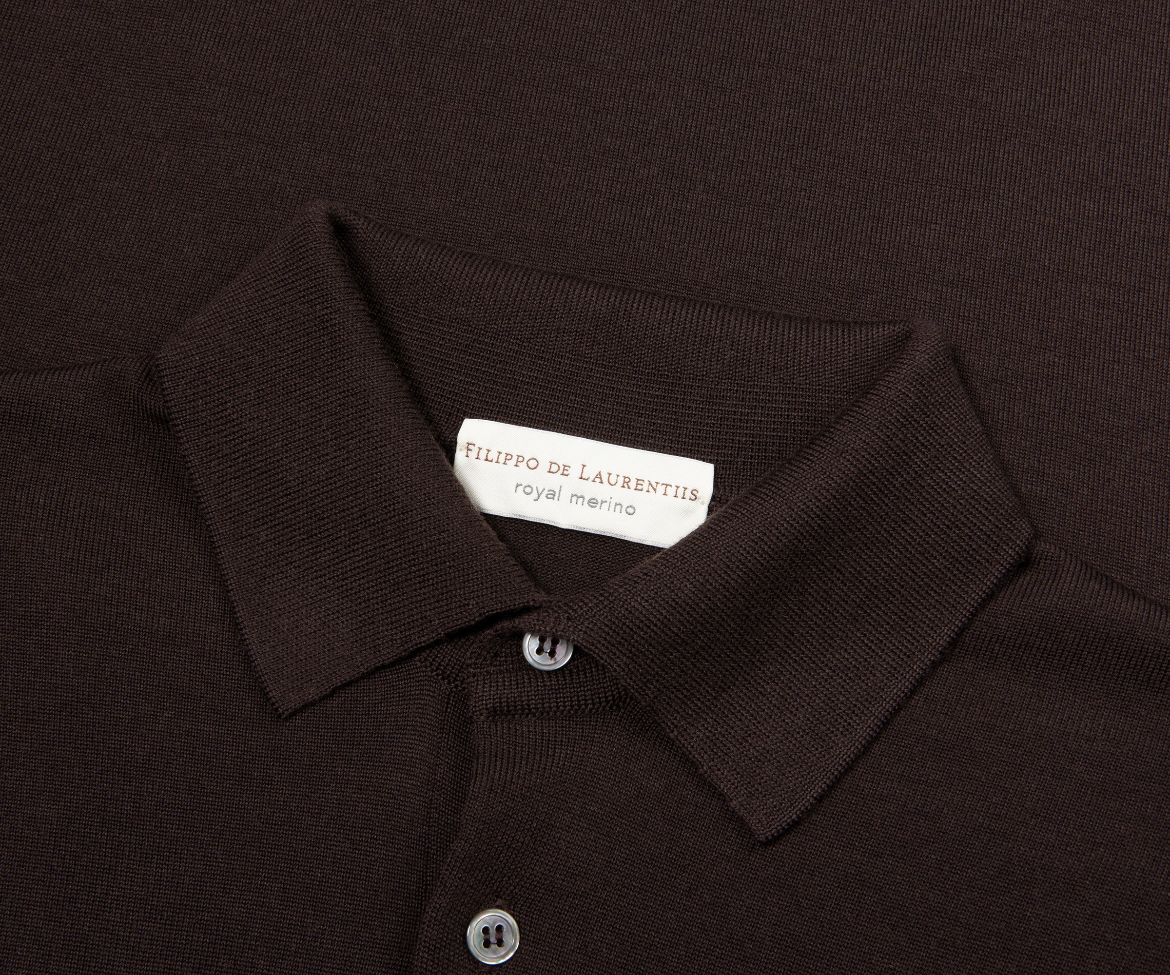 Filippo Latte Merino Wool Polo