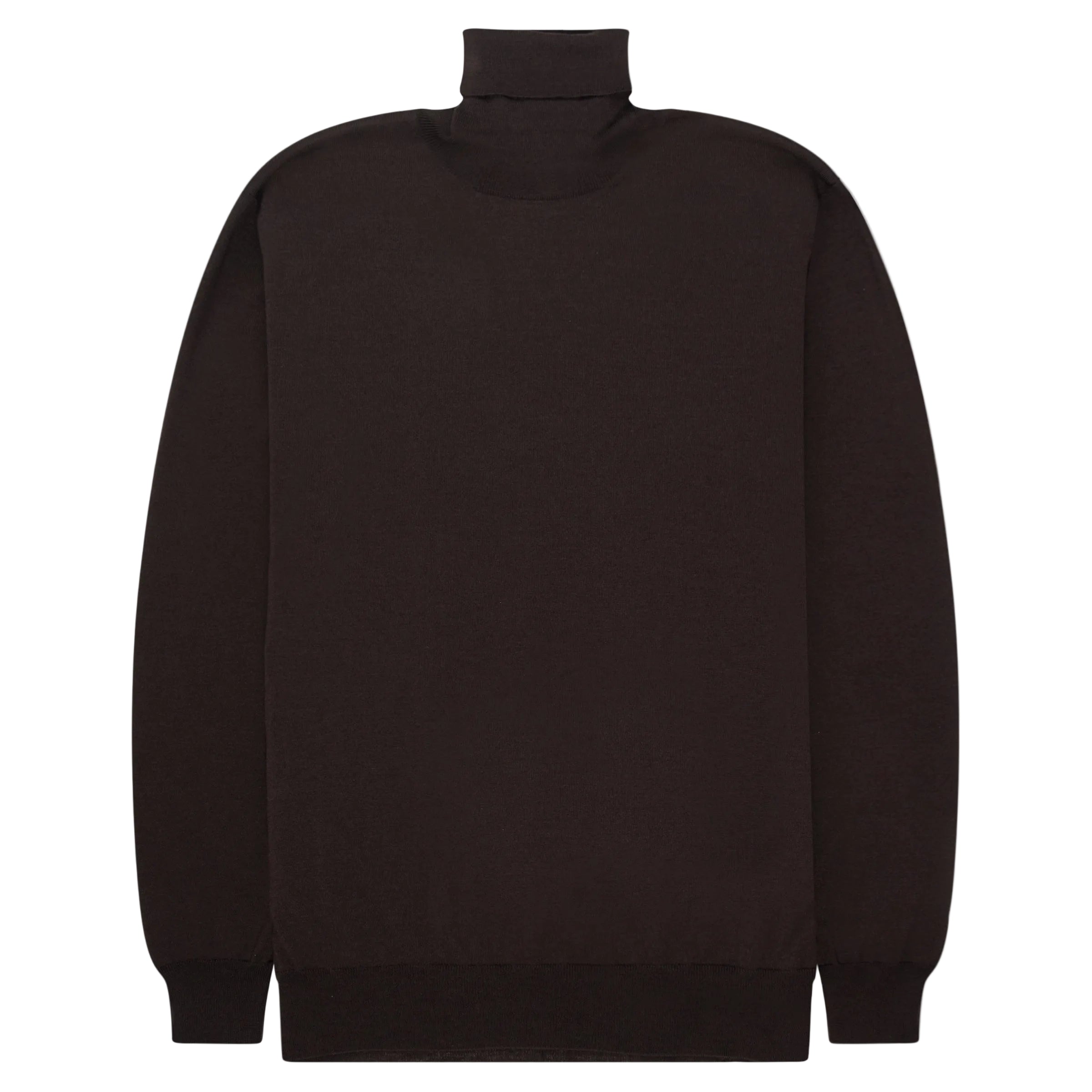 Filippo Chocolate Merino Wool Roll Neck