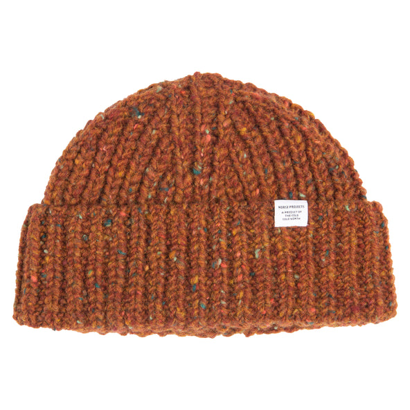 Norse Projects Orange Daniel Donegal Beanie
