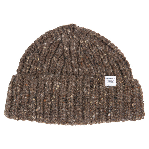 Norse Projects Brown Daniel Donegal Beanie