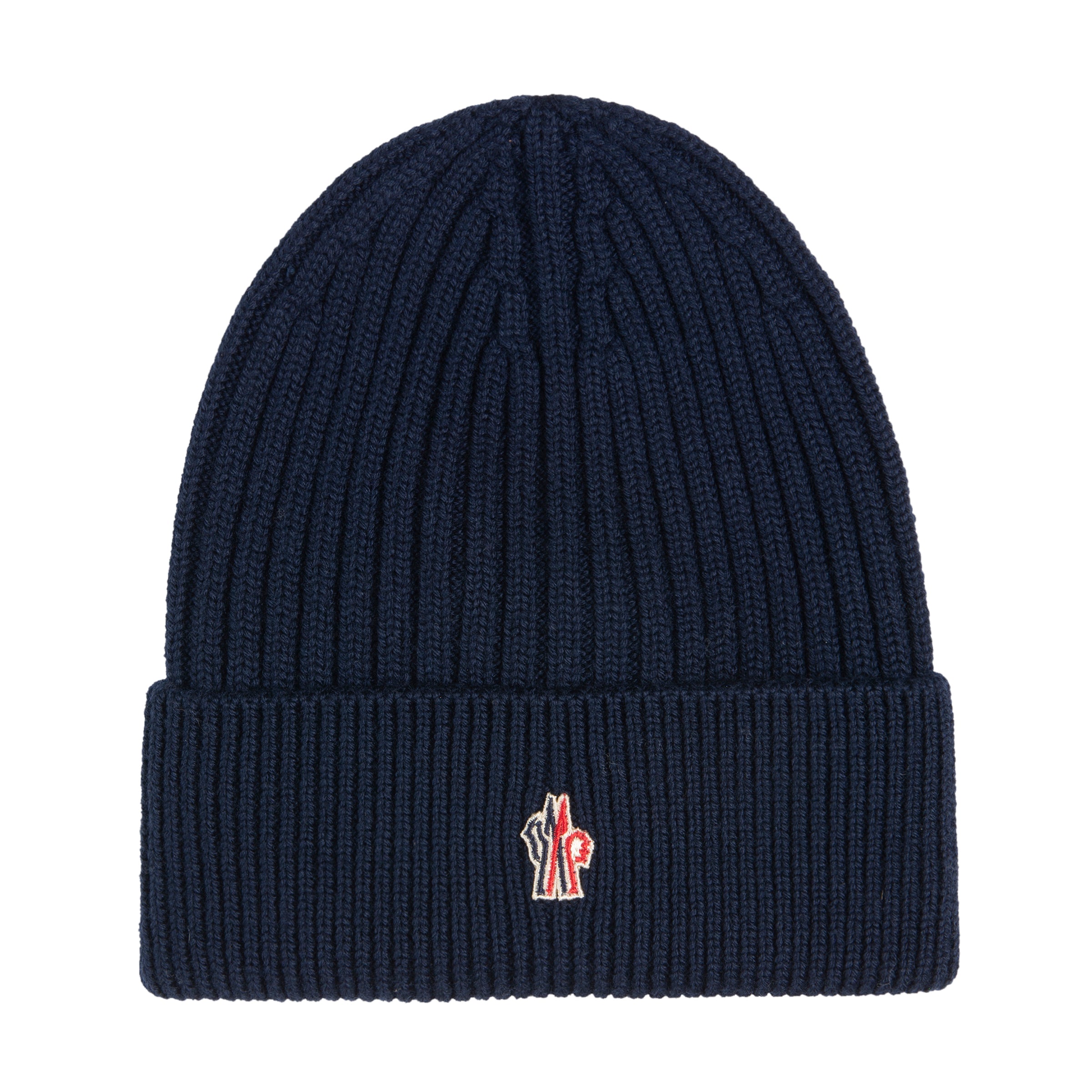 Moncler Grenoble Navy Small Logo Beanie