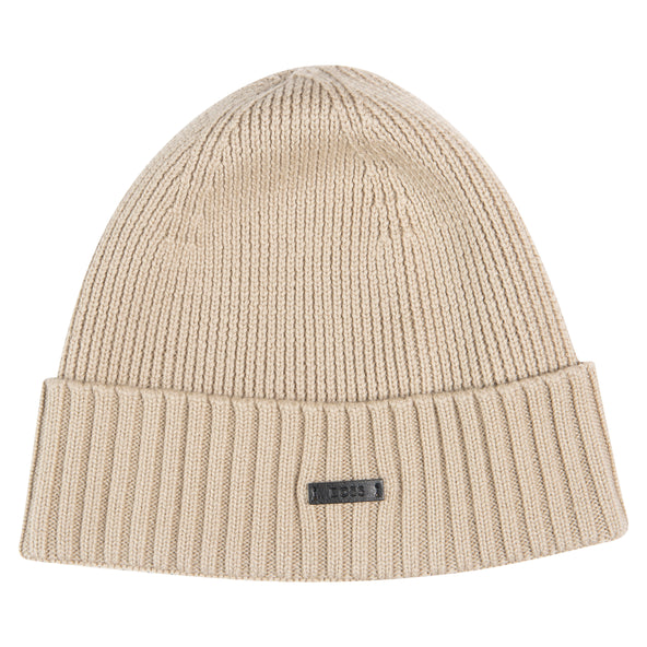 BOSS Fati Wool Beanie Light Beige