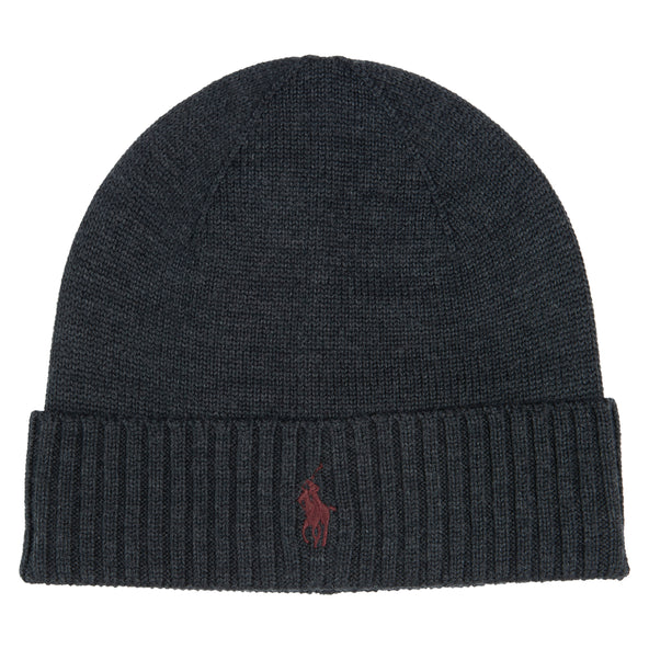 Polo Ralph Lauren Grey Signature Wool Beanie