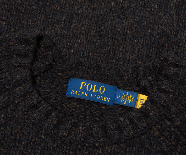 Polo Ralph Lauren Chocolate Fleck Chunky Knit