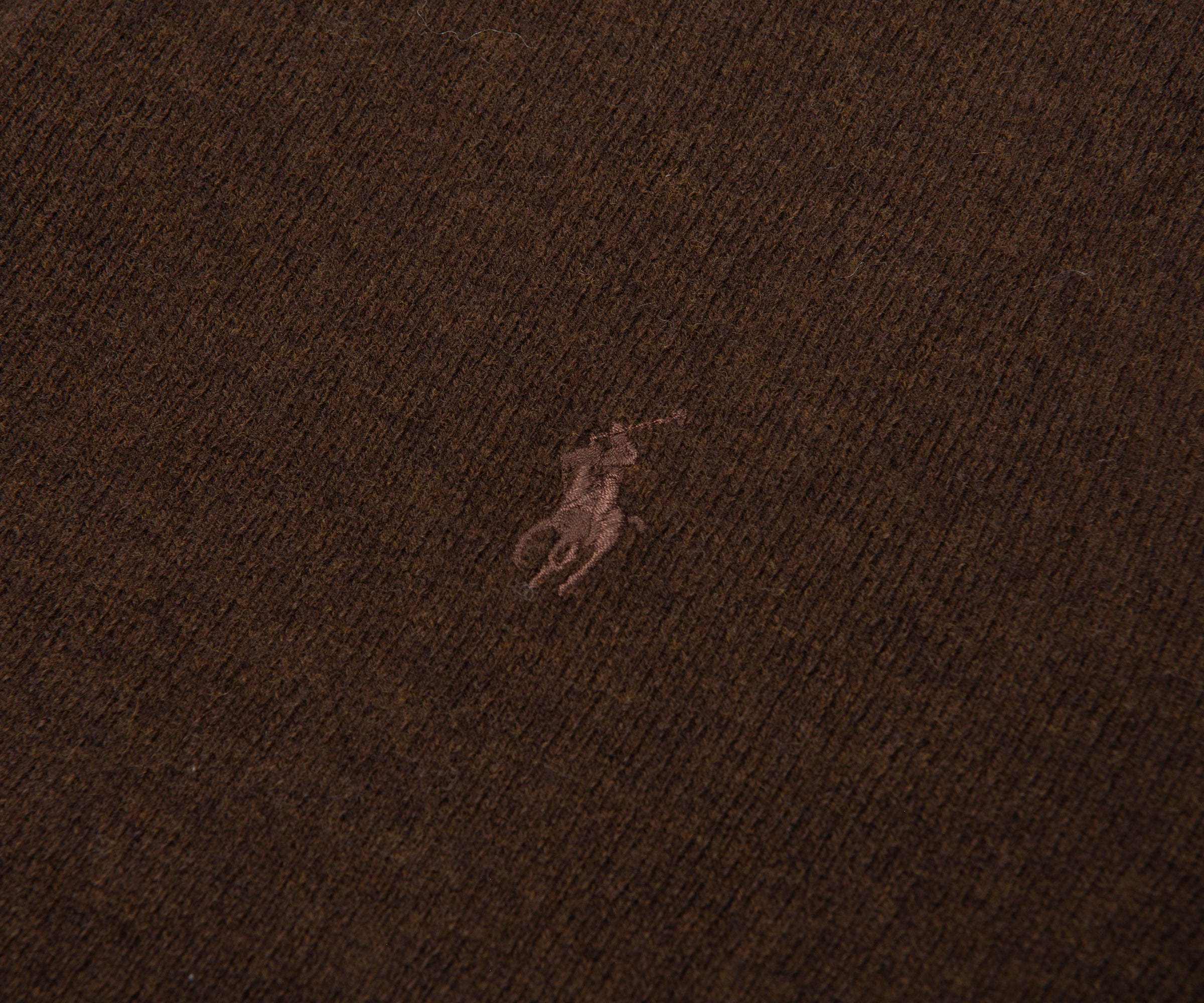 Ralph Lauren Brown Lambswool 1/4 Zip