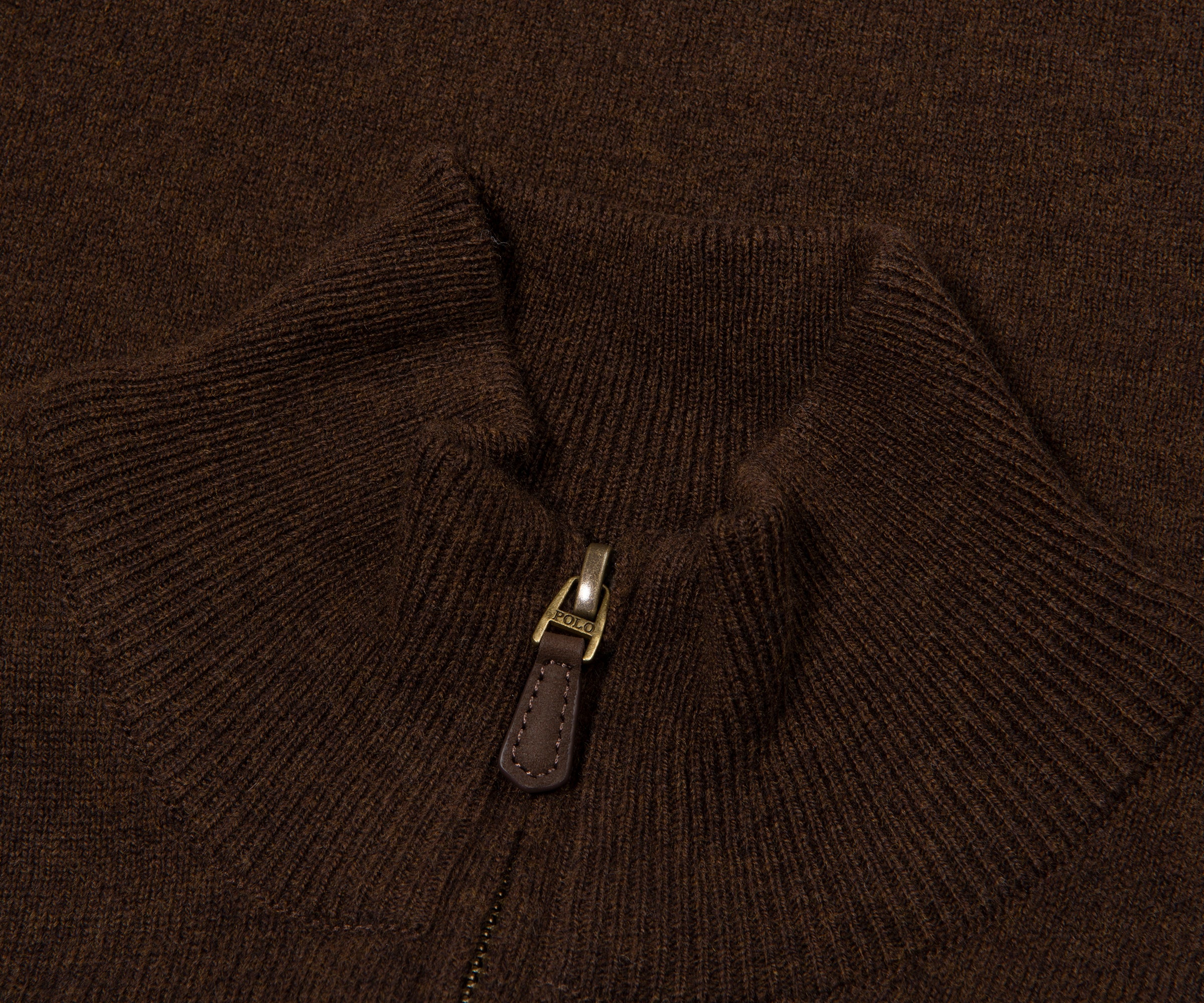 Ralph Lauren Brown Lambswool 1/4 Zip