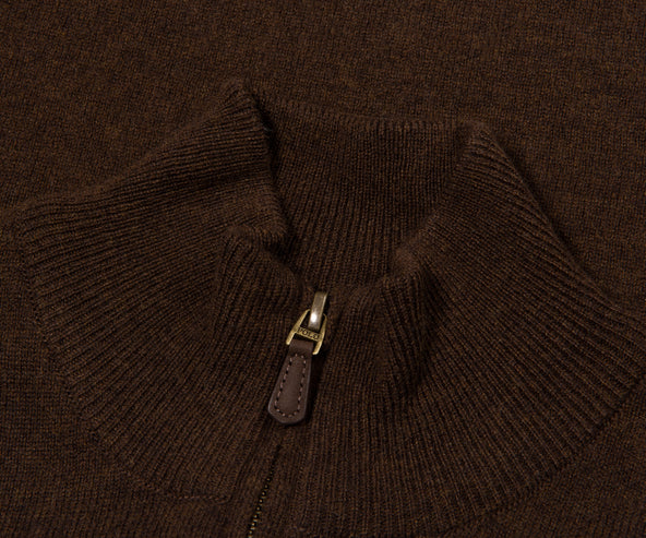 Polo Ralph Lauren Brown Lambswool 1/4 Zip