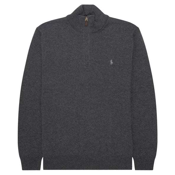 Polo Ralph Lauren Grey Lambswool 1/4 Zip