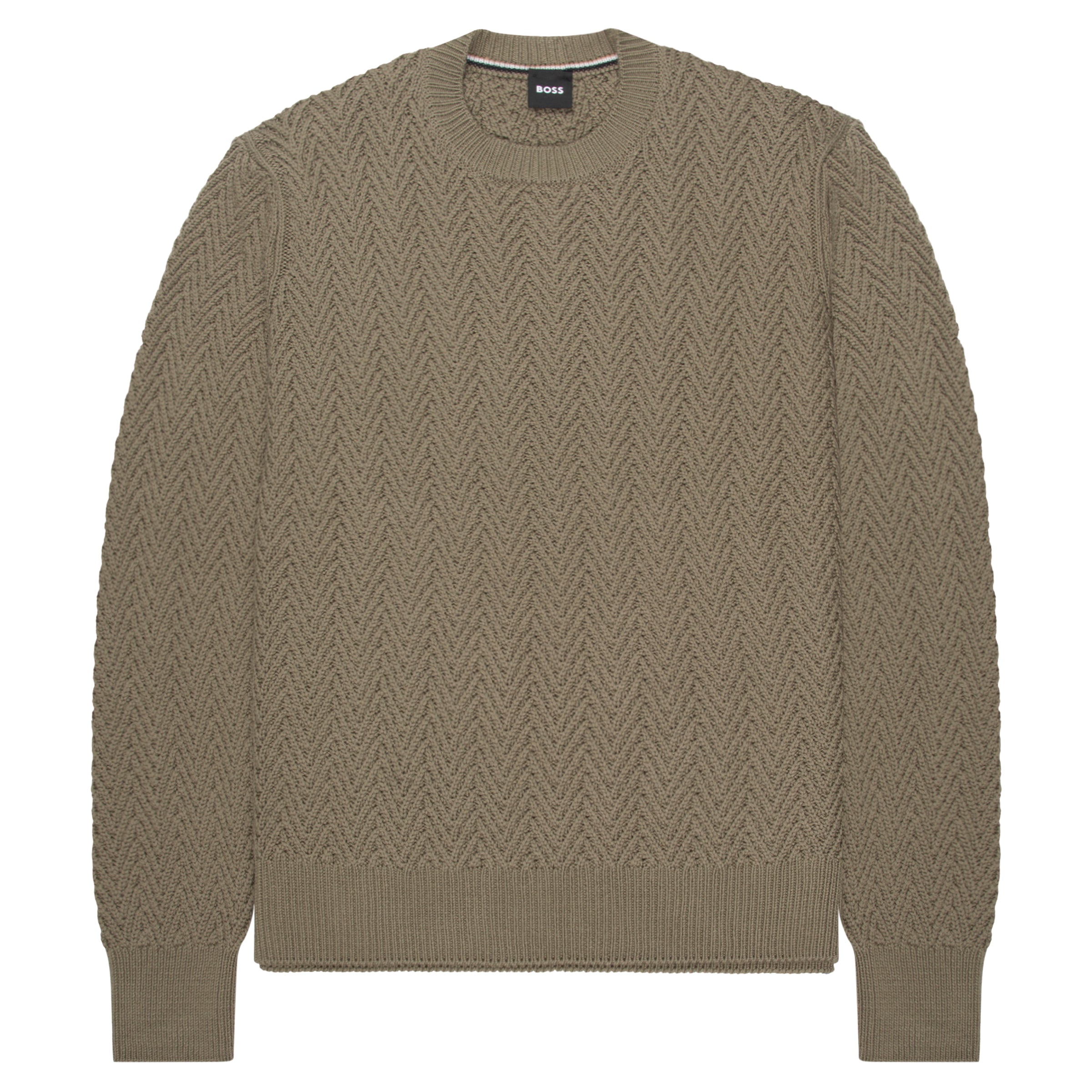 Boss H Hitalo Sage Cable Knit