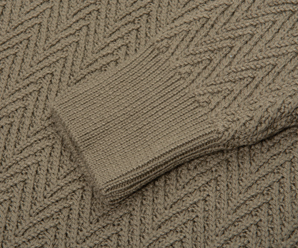 Boss H Hitalo Sage Cable Knit