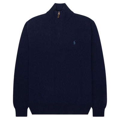 Polo Ralph Lauren Navy Lambswool 1/4 Zip