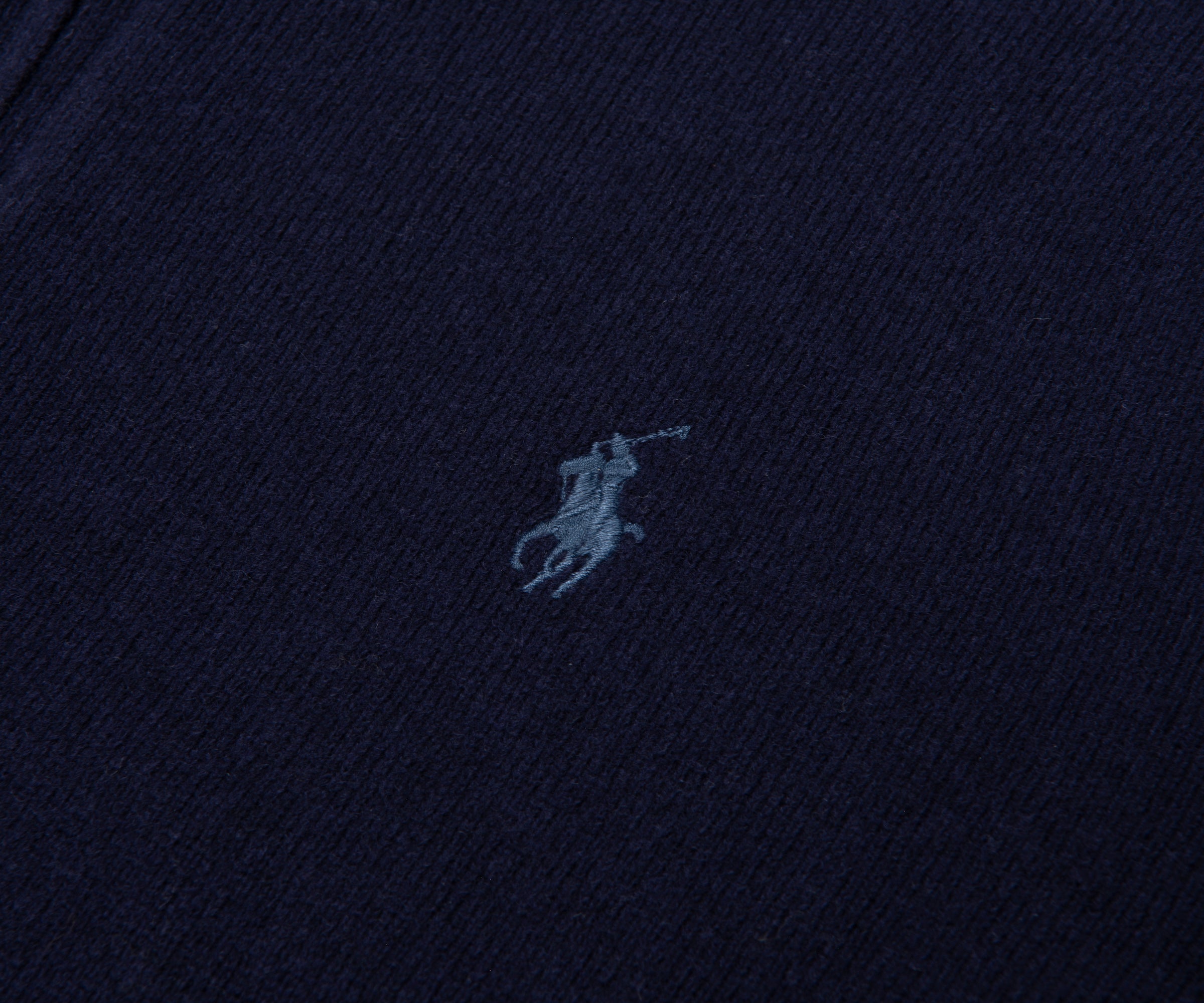 Ralph Lauren Navy Lambswool 1/4 Zip