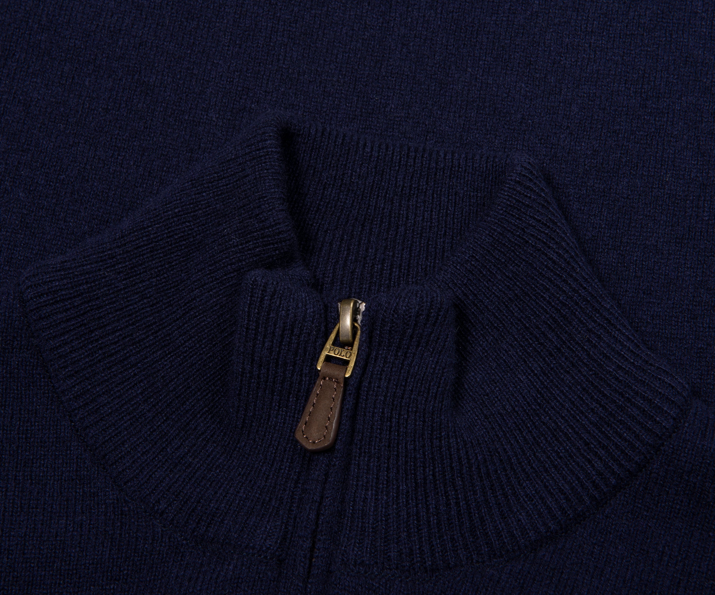 Ralph Lauren Navy Lambswool 1/4 Zip