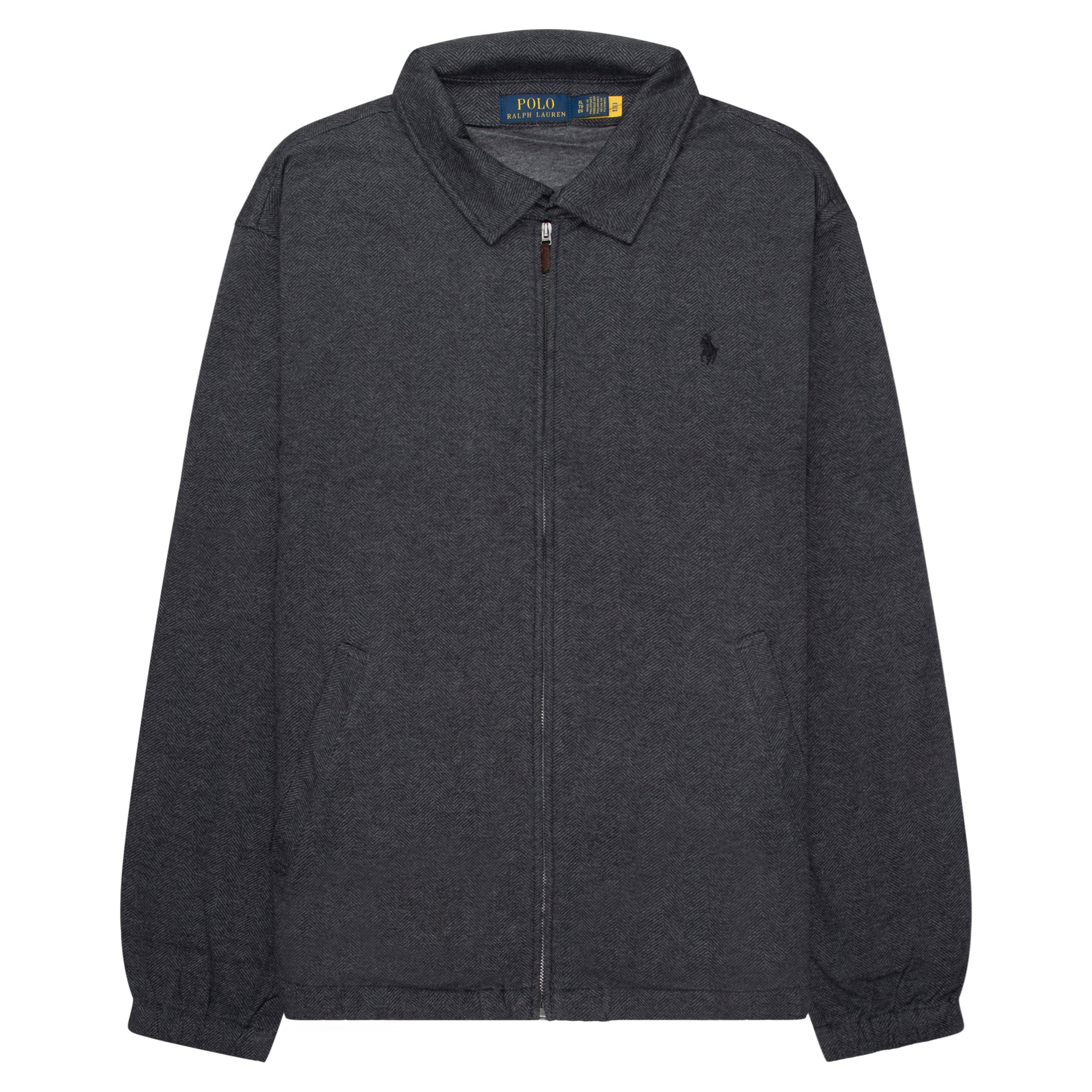 Ralph Lauren Grey Herringbone Full Zip Bomber