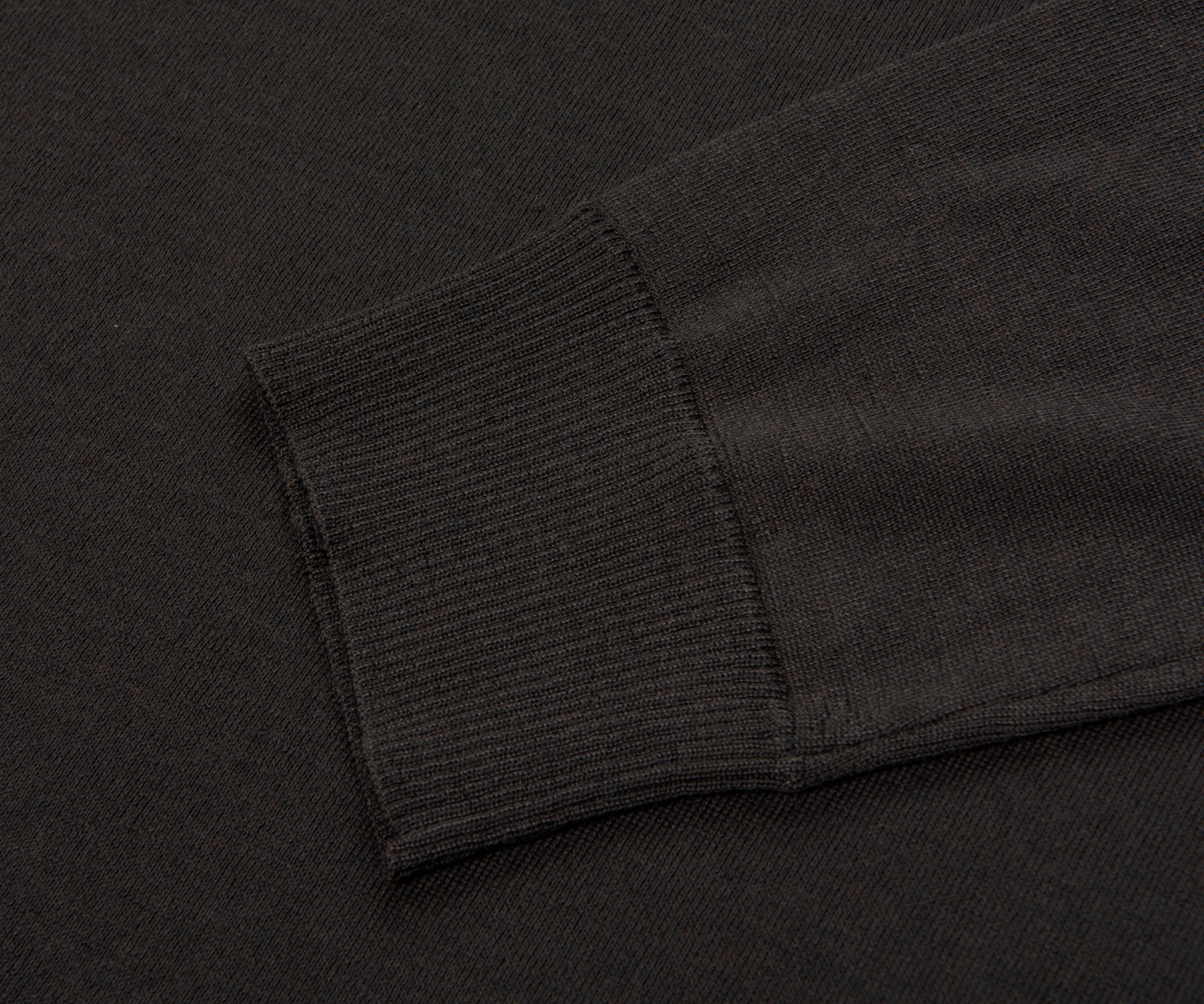 Stone Island Ghost Brown Long Sleeve Knit Polo