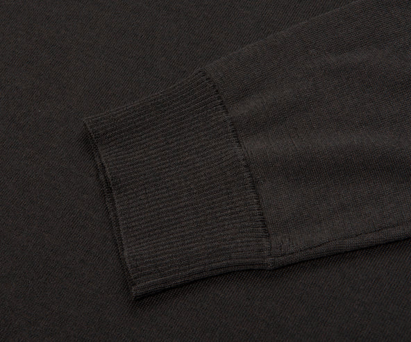 Stone Island Ghost Brown Long Sleeve Knit Polo