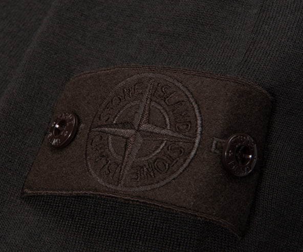 Stone Island Ghost Brown Long Sleeve Knit Polo