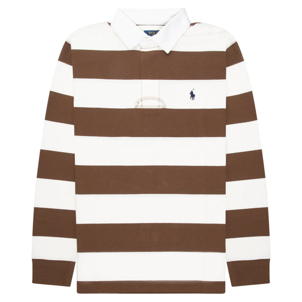 Polo Ralph Lauren Brown/ White Rugby Shirt