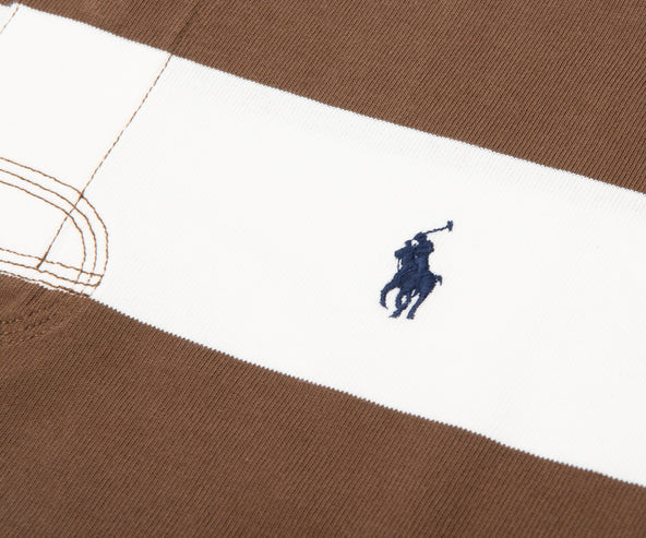 Polo Ralph Lauren Brown/ White Rugby Shirt
