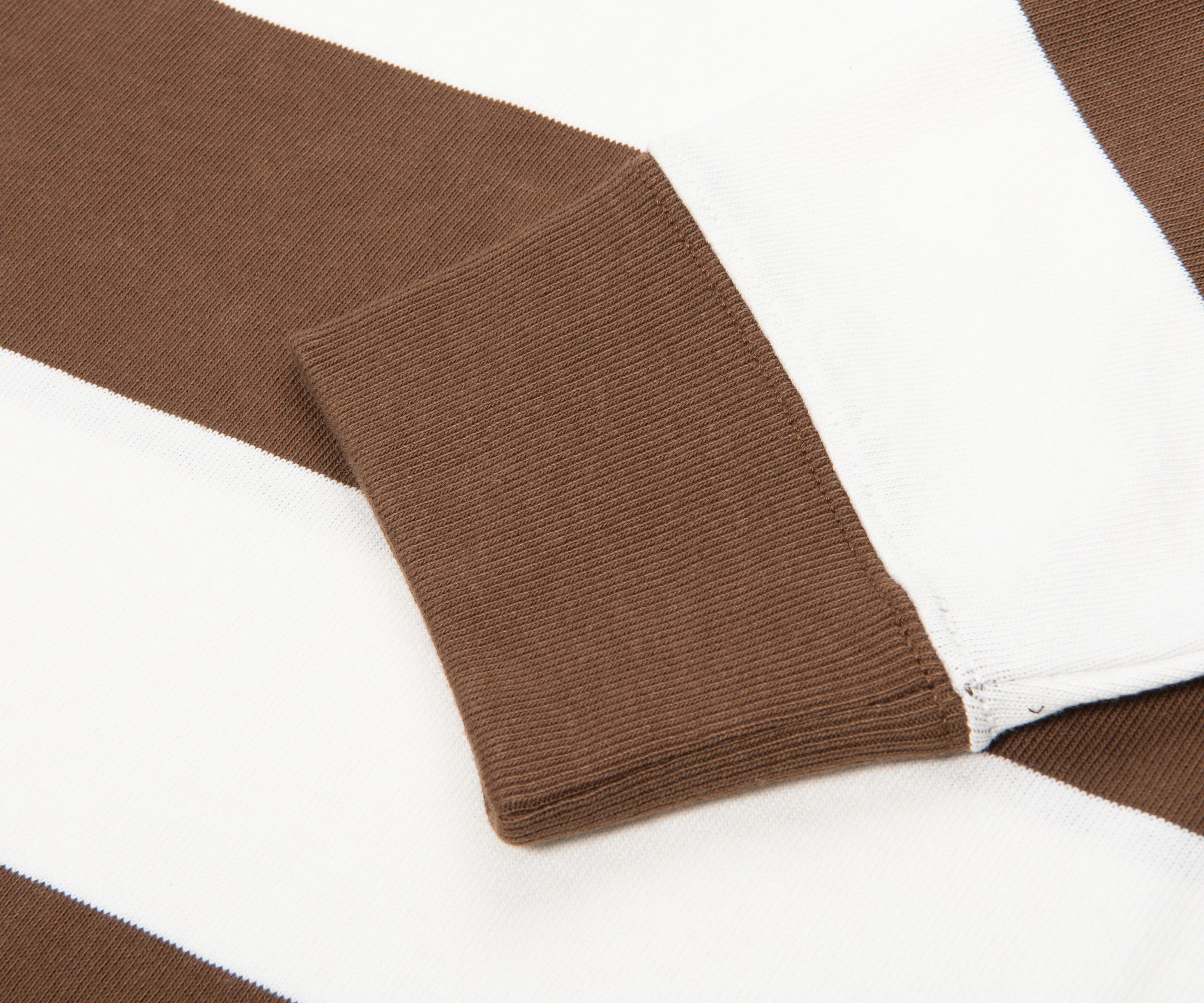 Ralph Lauren Brown/ White Rugby Shirt