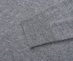 Boss H Hermalo Grey Woolen 1/4 Zip Sweater