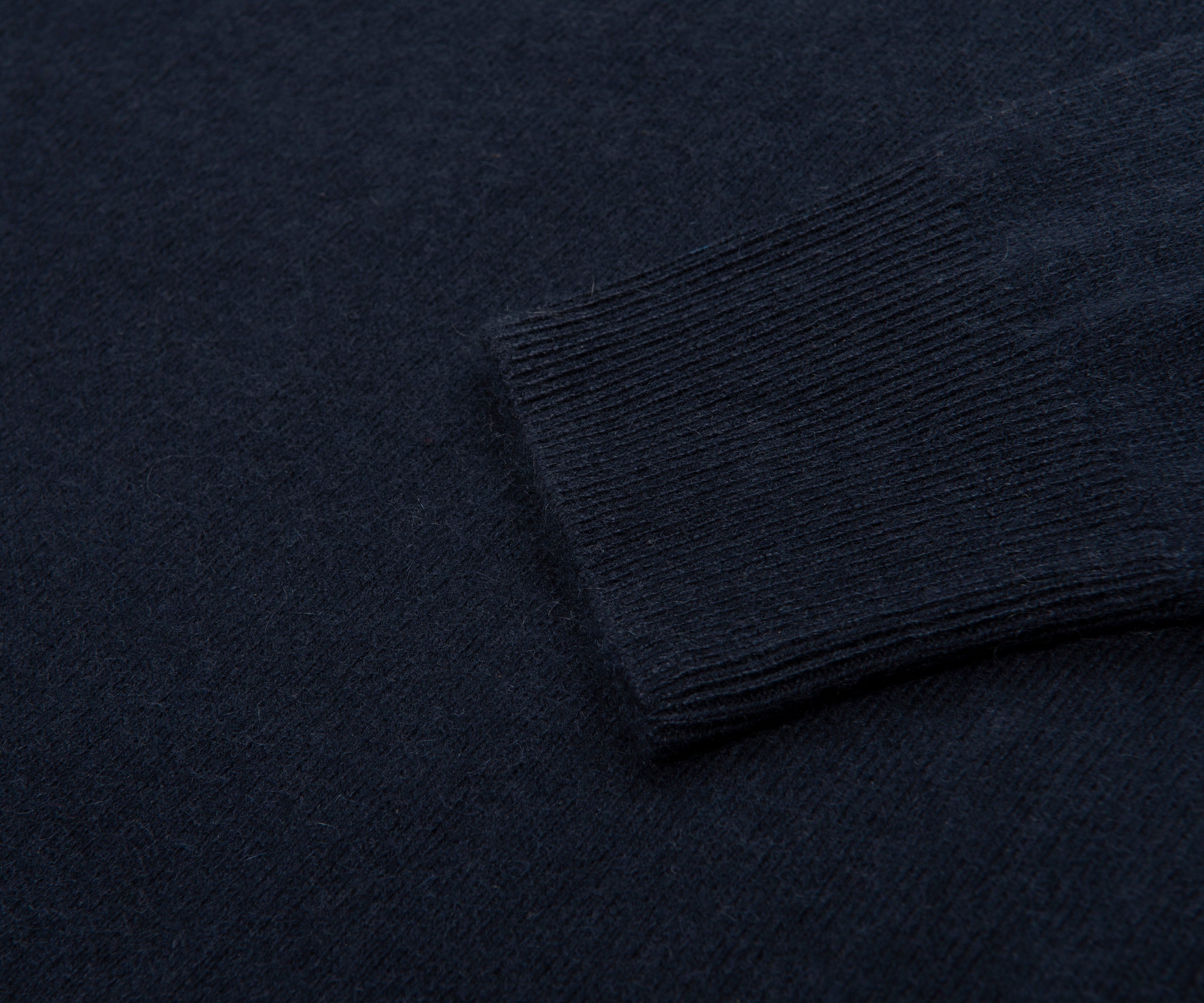 Boss H Hermalo Navy Woolen 1/4 Zip Sweater