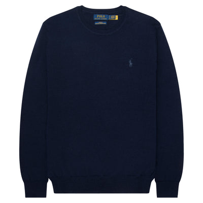 Polo Ralph Lauren Navy Merino Wool Crewneck