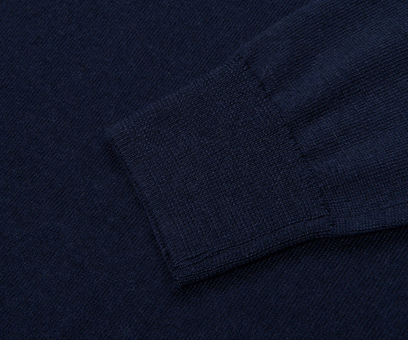 Polo Ralph Lauren Navy Merino Wool Crewneck