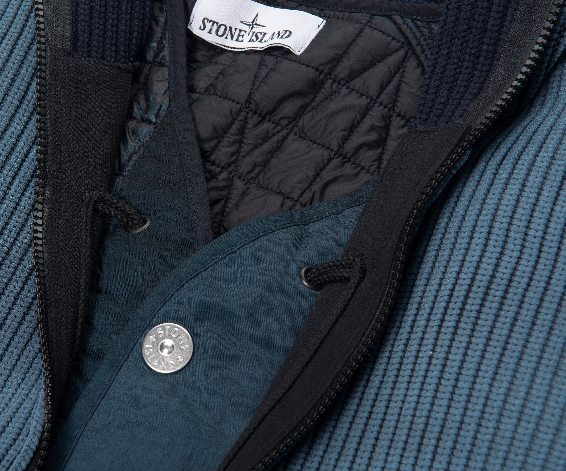 Stone Island Blue Presidents Corrosion 5100079 Knit Jumper