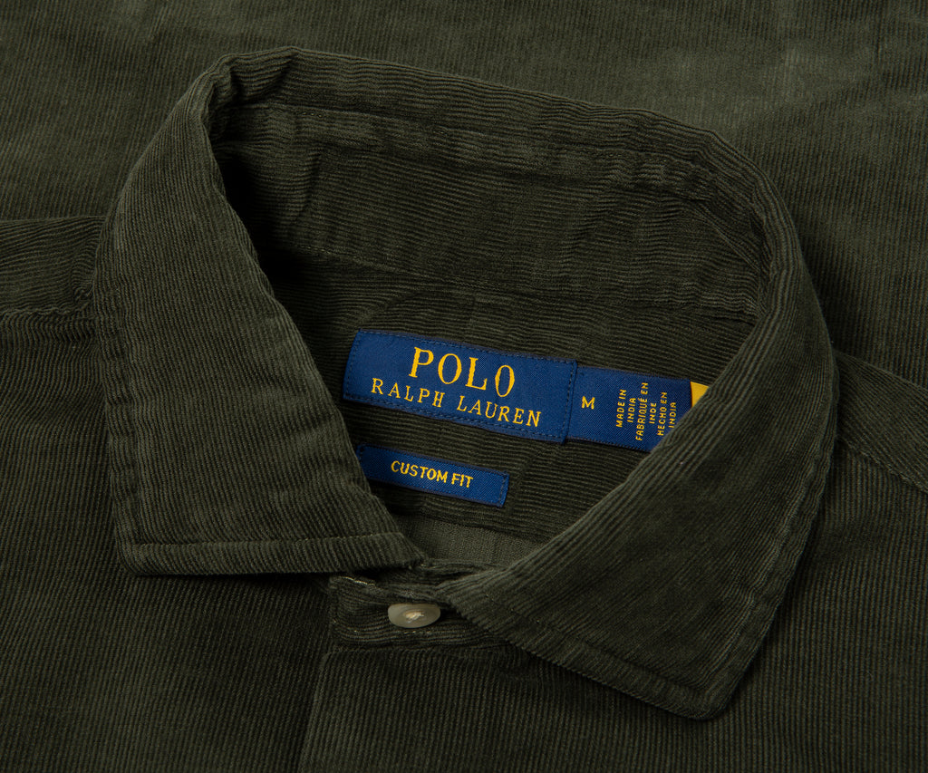 Ralph Lauren Moss Green Corduroy Shirt