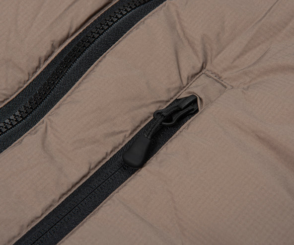 Canada Goose Taupe Lodge Hooded Puffer