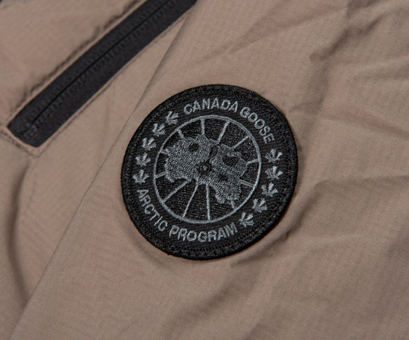 Canada Goose Taupe Lodge Hooded Puffer