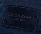 Jacob Cohen Bard Suede Patch Slim Fit Jeans Denim Blue