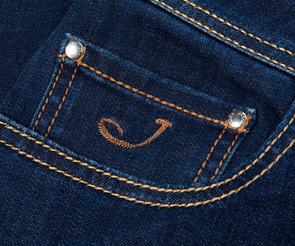 Jacob Cohën Bard Slim Fit Jeans in Dark Blue