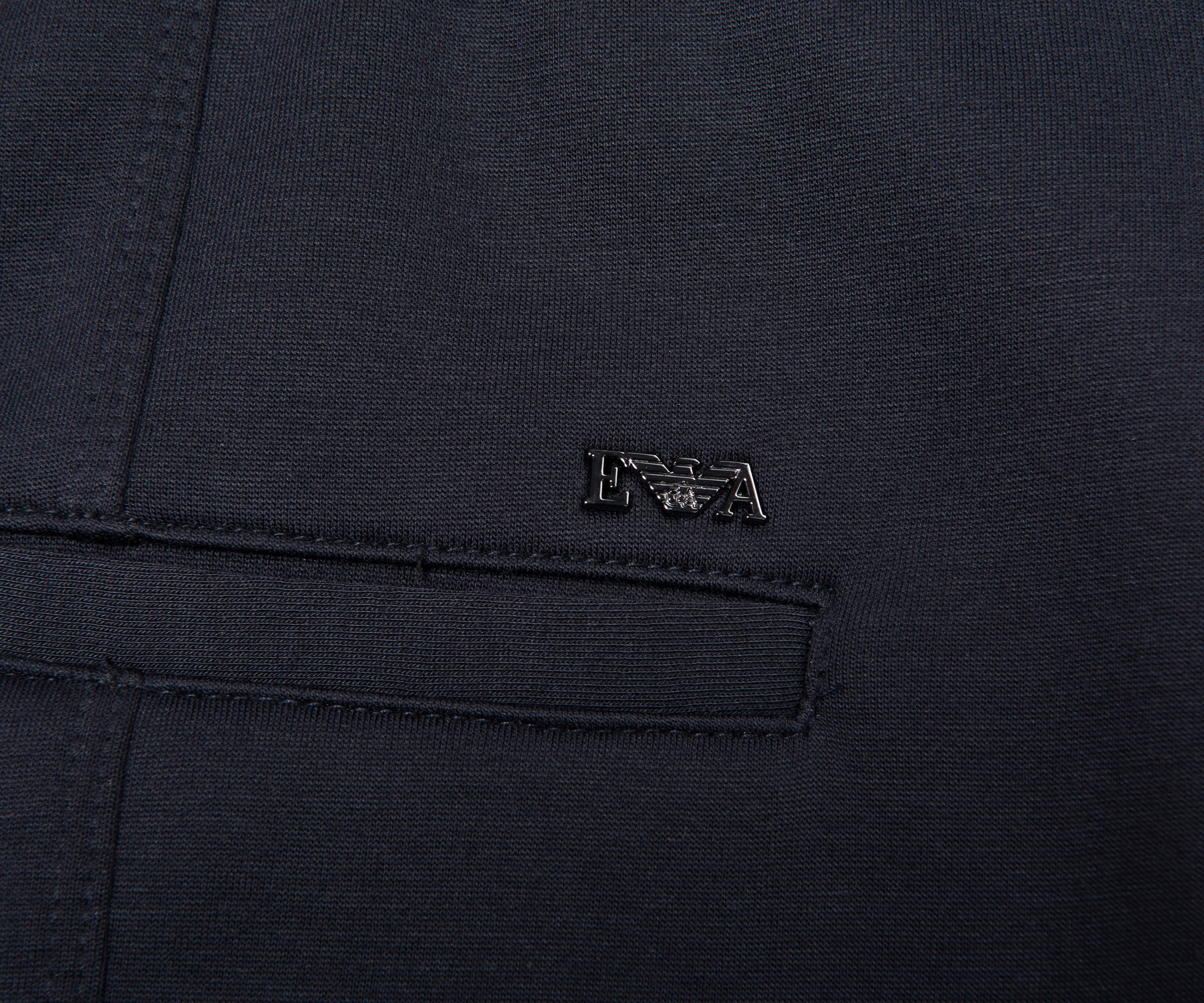 Armani Navy Travel Track Bottoms