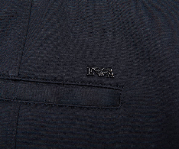 Armani Navy Travel Track Bottoms