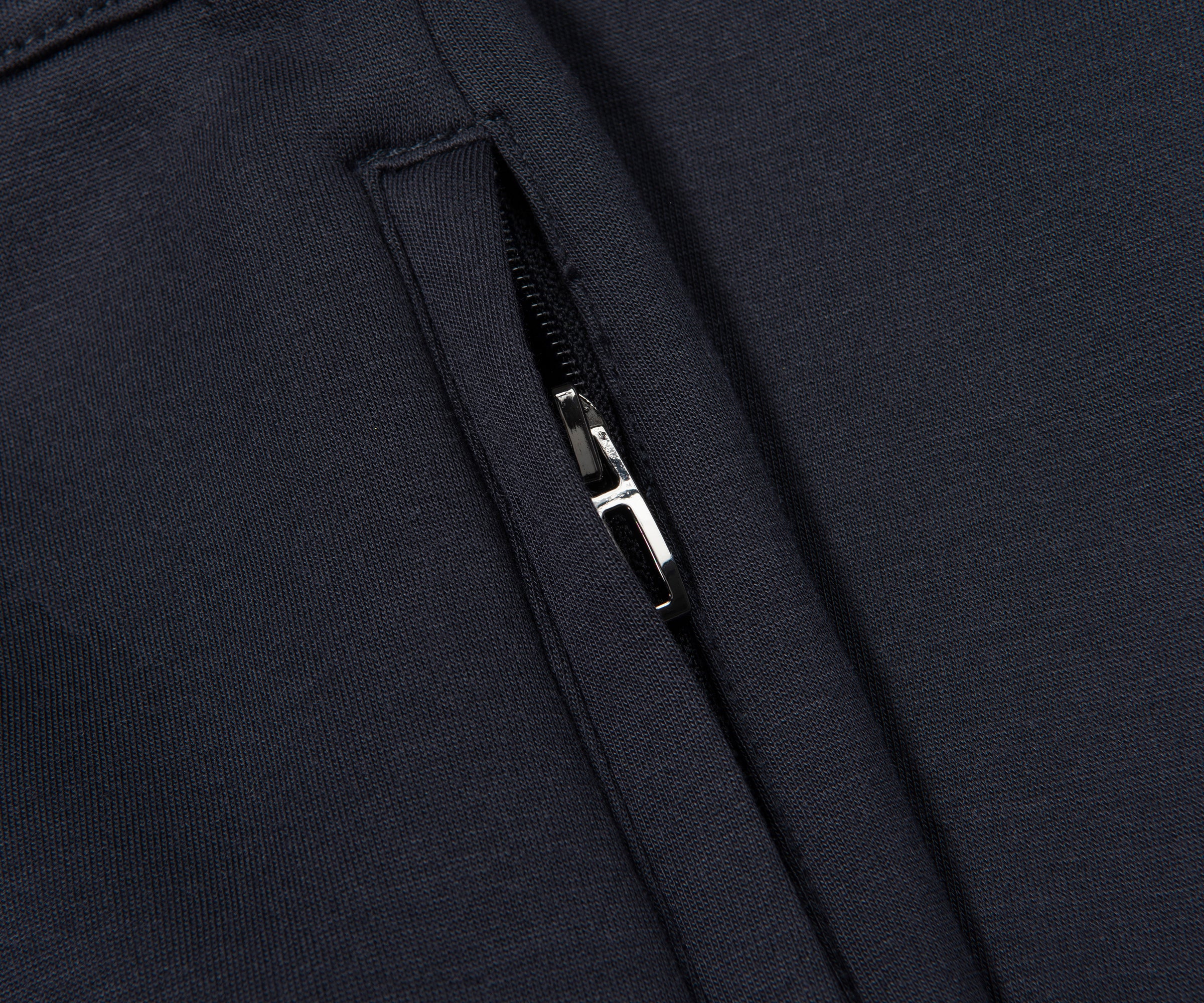 Armani Navy Travel Track Bottoms