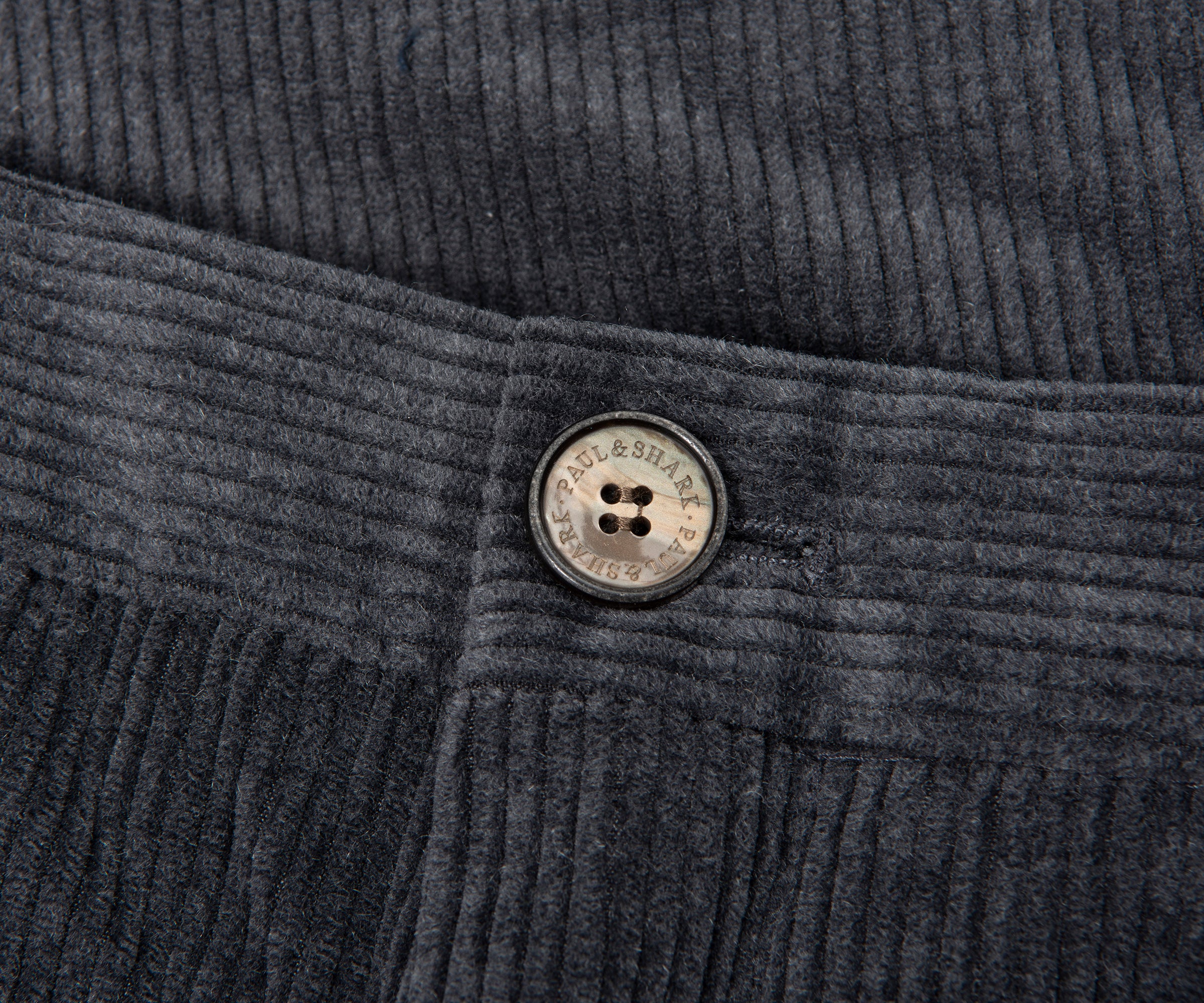 Paul & Shark Grey Soft Cord Trousers