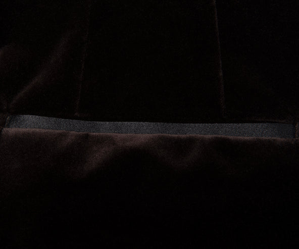 Boss Chocolate H Huston Slim Fit Velvet Cotton Suit