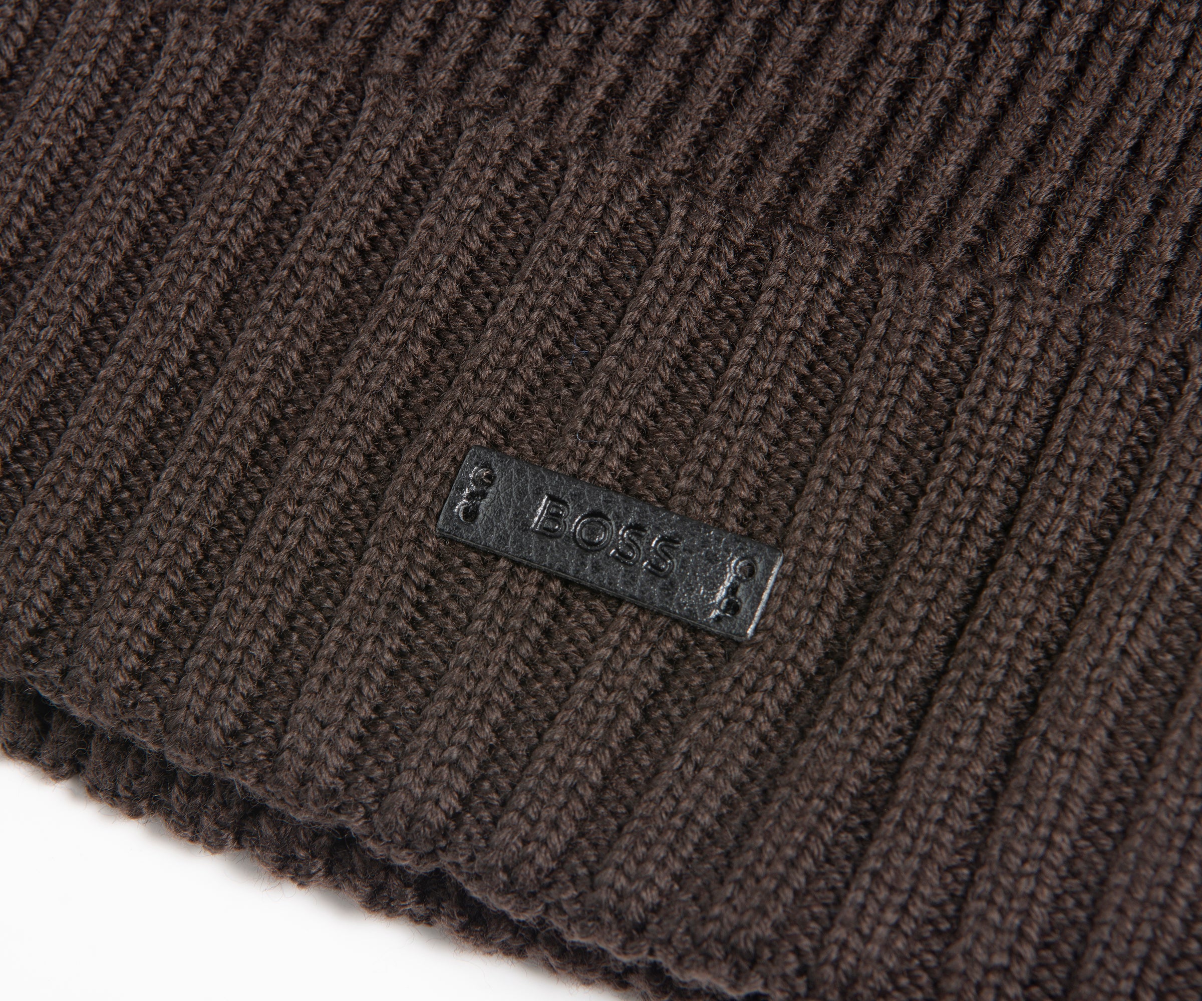 Boss Chocolate Fati Wool Beanie