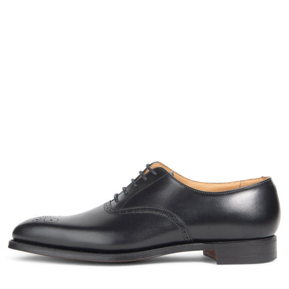 Crockett & Jones Edgware Punched Medallion Shoe Black