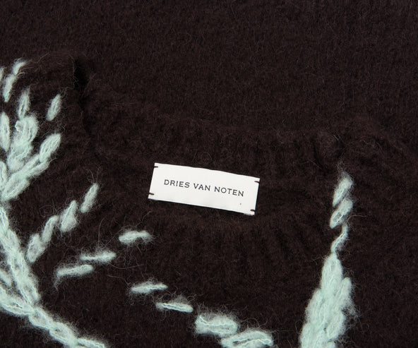 Dries Van Noten Brown Mouche Knitwear