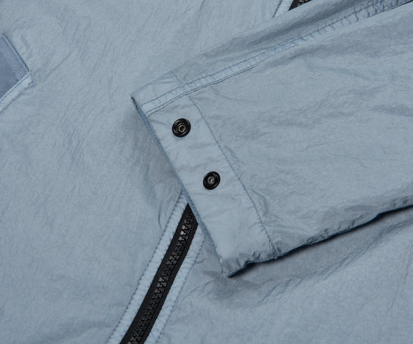 Stone Island Avio Blue Crinkle Reps Hooded Jacket