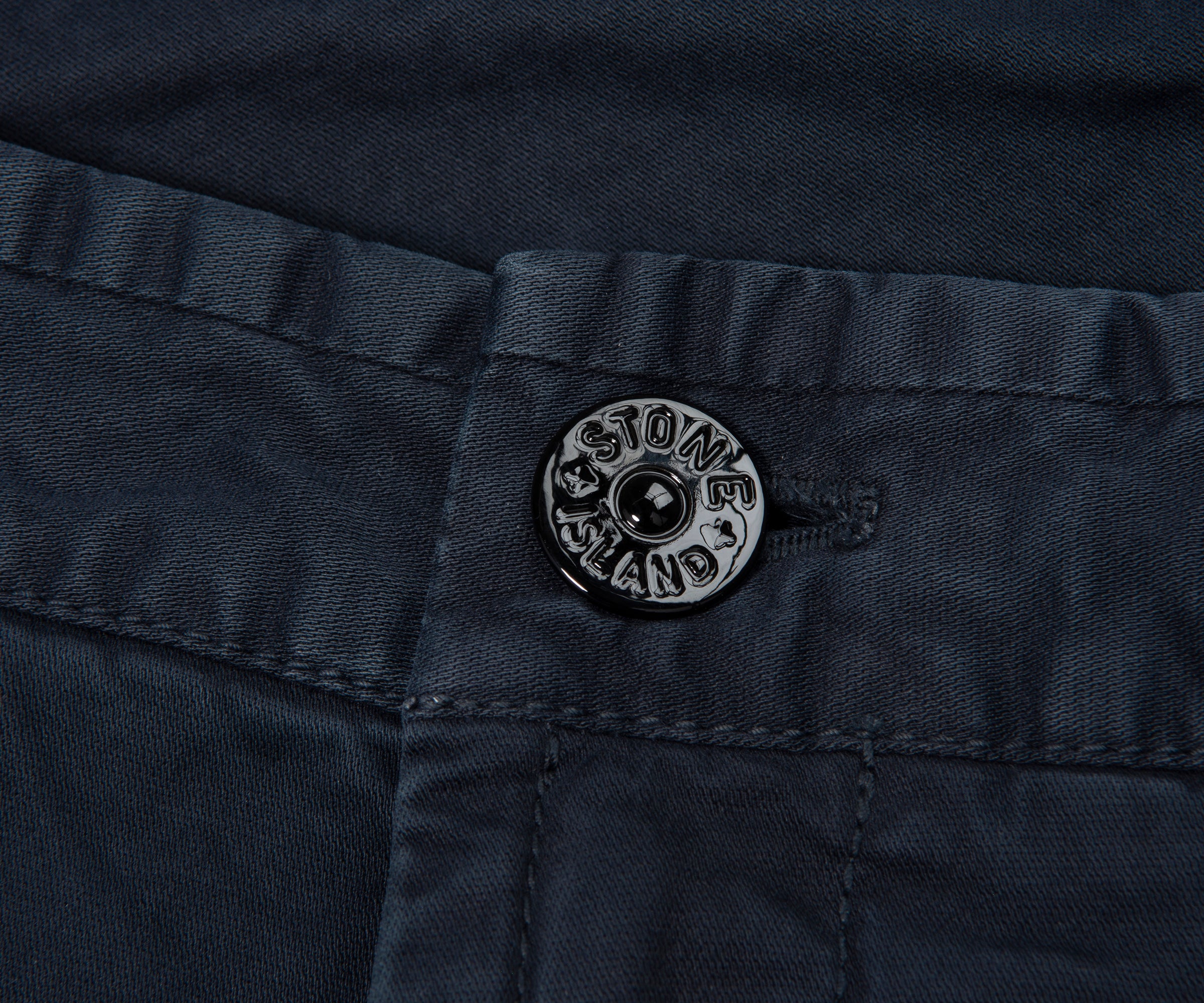 Stone Island Navy Stretch Cotton Shorts